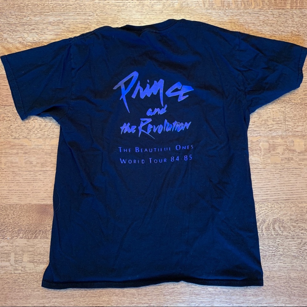 Prince Purple Rain tour shirt with back graphic